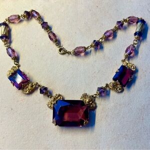 Antique Czech Glass Necklace
